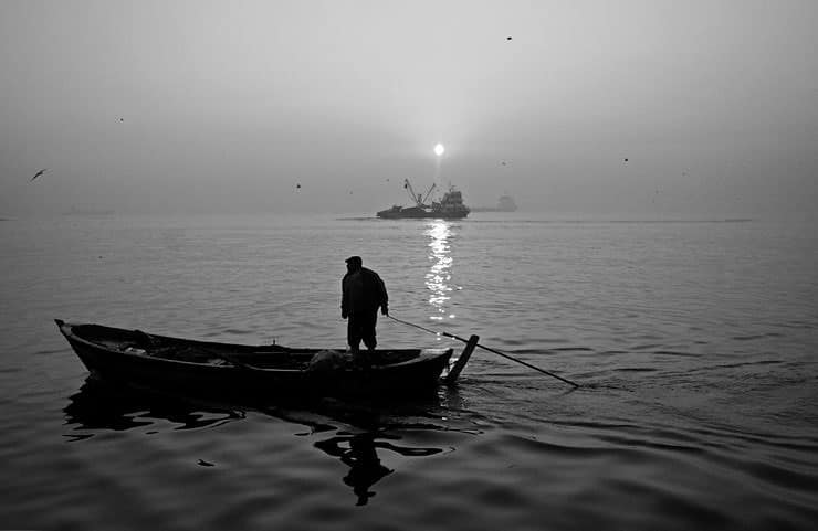 Ağların Ardındaki Balıkçılar Fotoğrafları