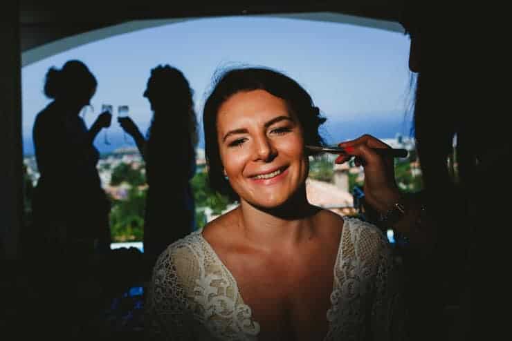 North Cyprus Kyrenia Wedding Photos - Bride make up