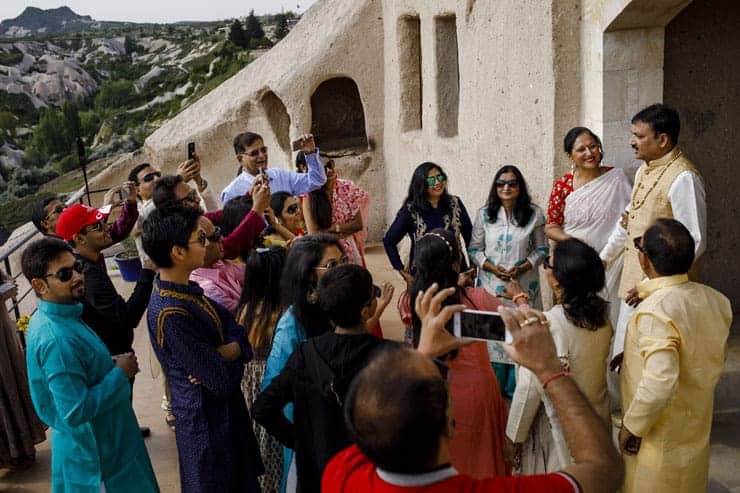Indian Wedding Photos at Taskonaklar Cappadocia 