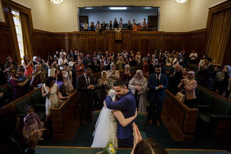 Turkish Wedding Ceremony in London Hackney Town Hall - bride