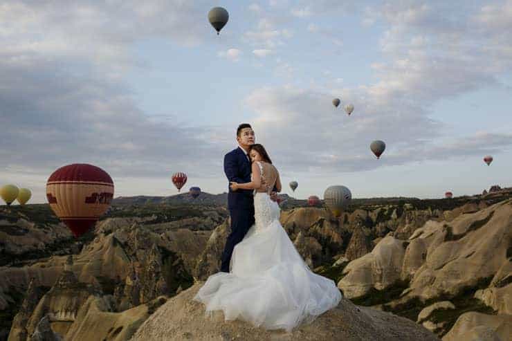 Cappadocia Pre Wedding Hot air Balloons Photos