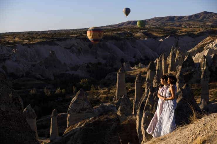 Turkiye Kapadokya gay cift evlenme teklifi