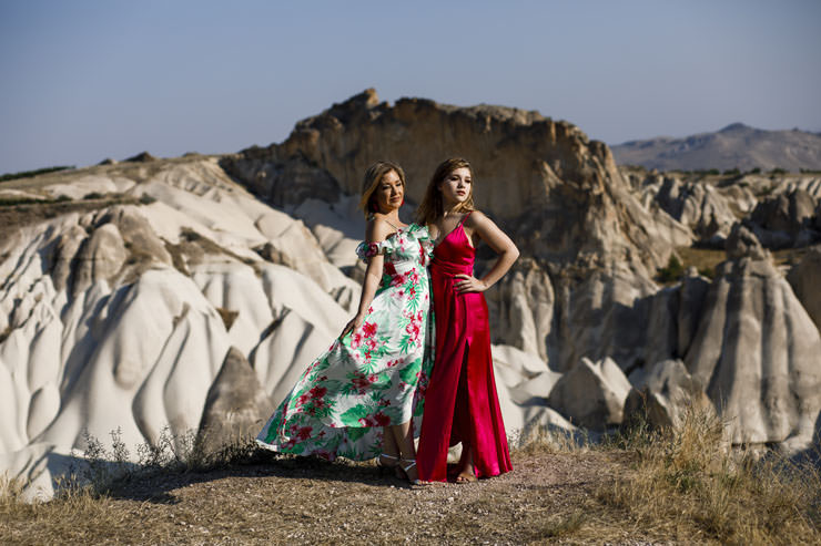 Amerikalı Anne ve Kızının Kapadokya Portre Fotoğrafları