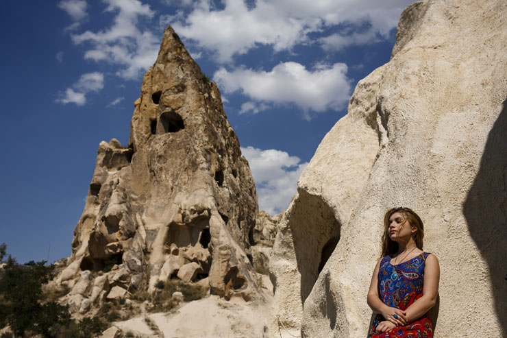 Amerikalı Anne ve Kızının Kapadokya Portre Fotoğrafları