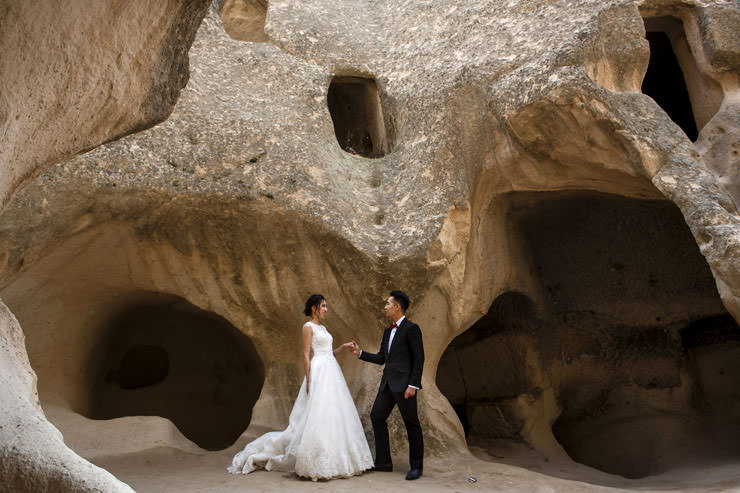 Kapadokya Gelin Damat Fotograflari
