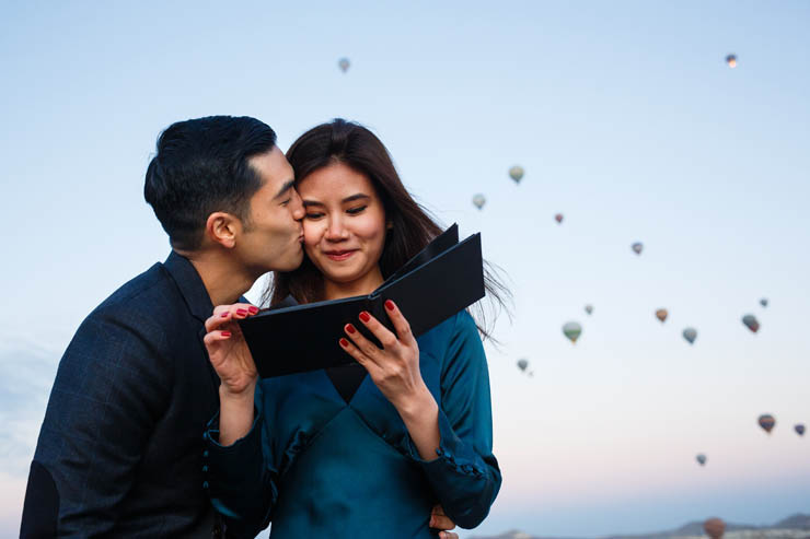 Cappadocia Proposal Photos With Balloons