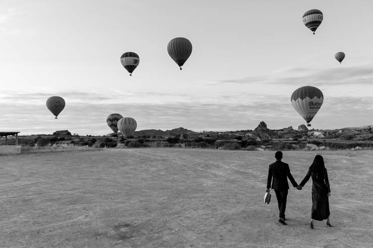 Cappadocia Proposal Photos With Balloons