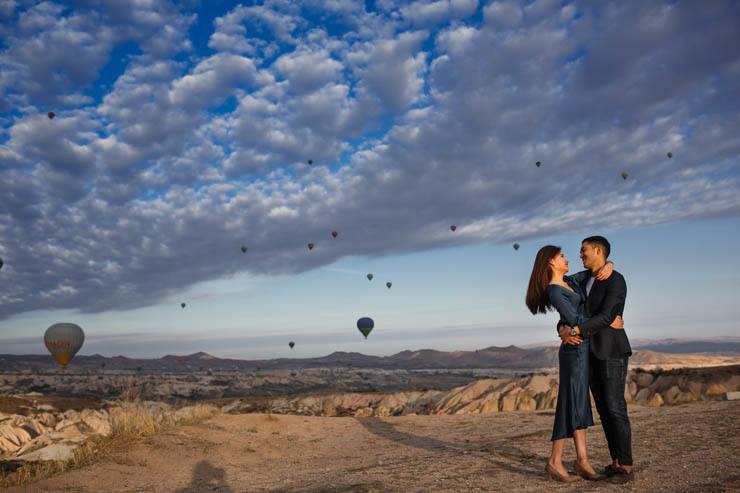Cappadocia Proposal Photos With Balloons