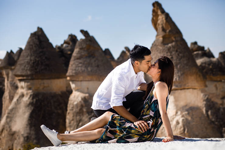 Cappadocia Proposal Photos With Balloons