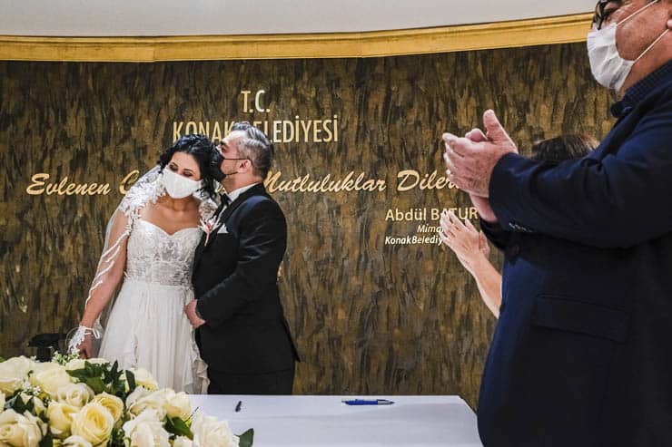 Izmir Turkey Pandemic Wedding Shooting