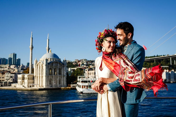 Istanbul Boat Wedding Photography Service