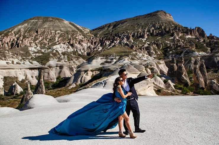 Kapadokya Kiralik Elbiselerle Fotograflar 