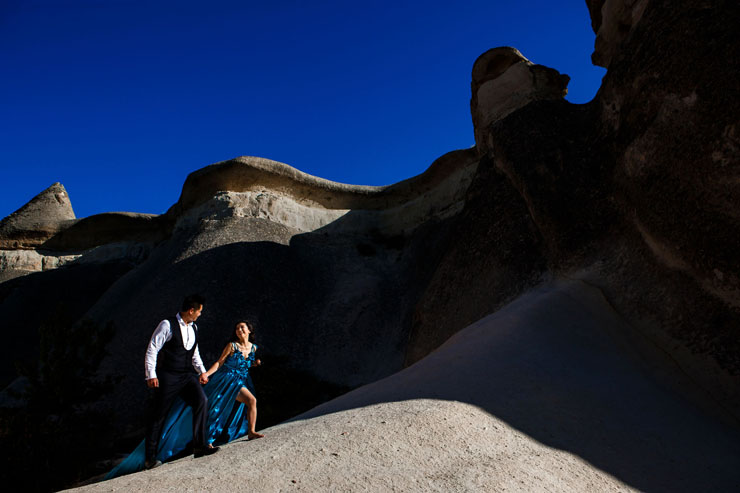 Kapadokya Kiralik Elbiselerle Fotograflar 