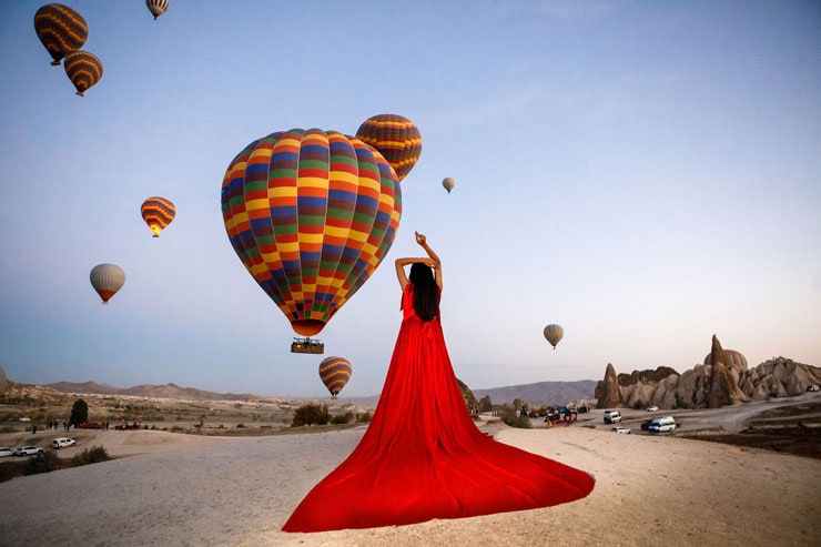 cappadocia flying dresses photos