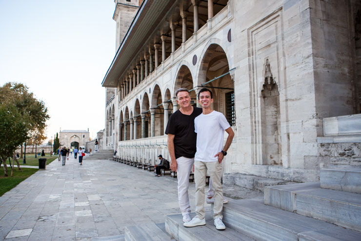 Istanbul LGBT couple vacation photos
