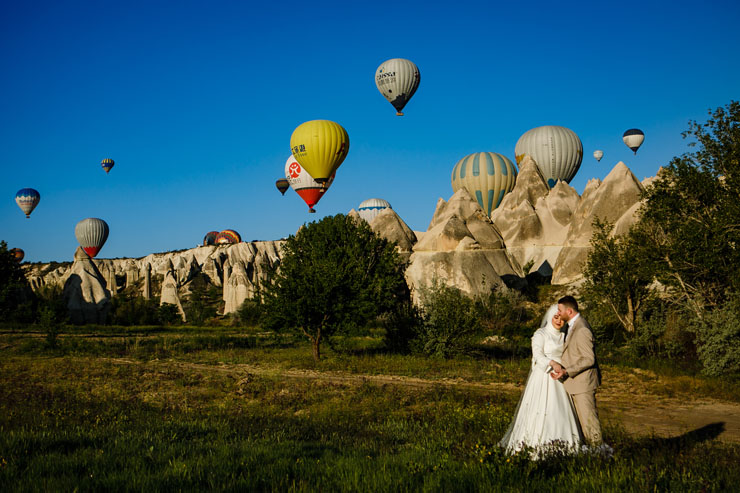 Kapadokya Düğün Sonrası Dış Çekim Fotoğrafları