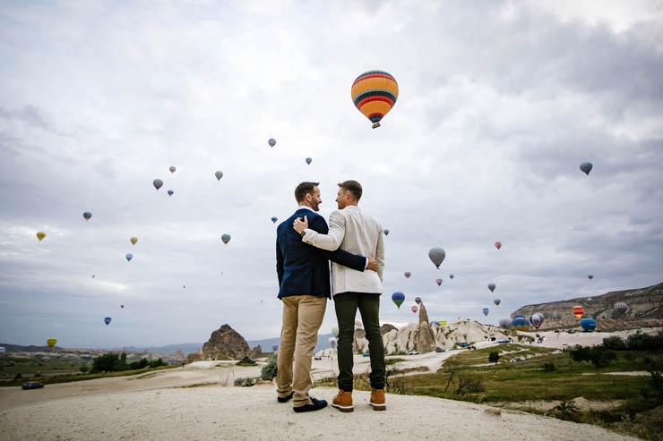 Gay Ciftin Evlilik Teklifi Kapadokya