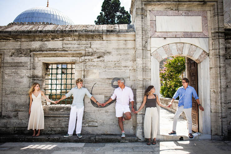 Fotograflar ile Harika bir Amerikali Aile