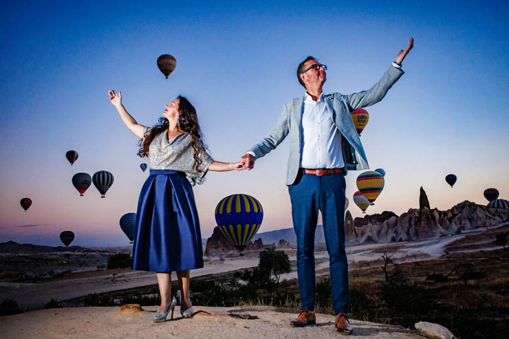 Romantic Cappadocia Photoshoot with Wild Horses