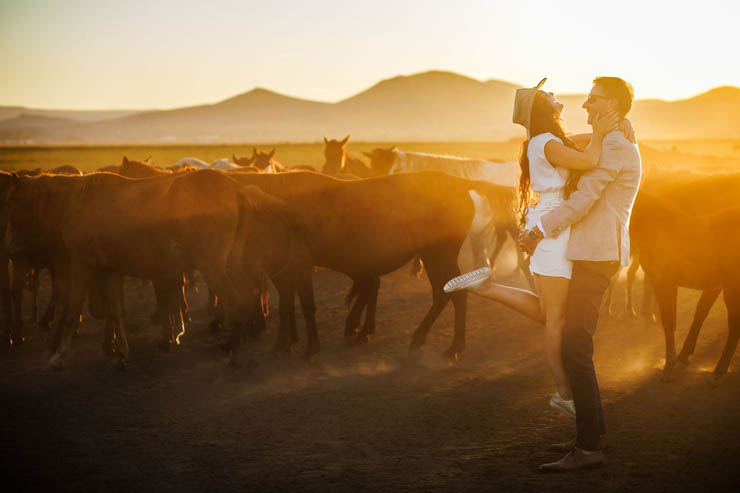 Romantic Cappadocia Photoshoot with Wild Horses
