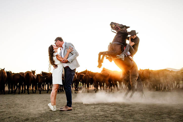 Romantic Cappadocia Photoshoot with Wild Horses