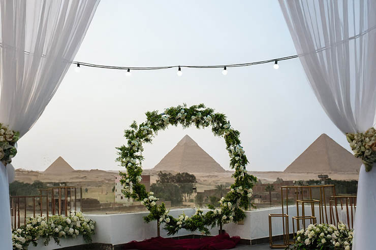 Nine Pyramids View Hotel Cairo Wedding Photos